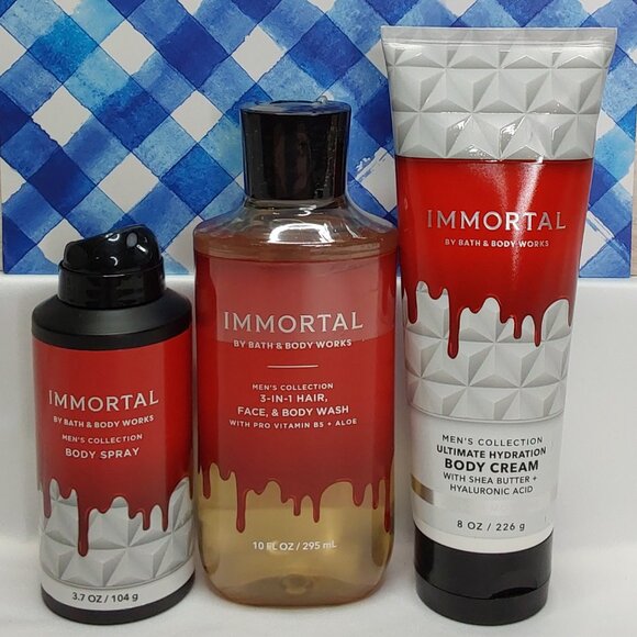 BATH & BODY WORKS 'IMMORTAL' 3-PIECE GIFT SET BODY WASH, LOTION & SPRAY MIST - Picture 5 of 15